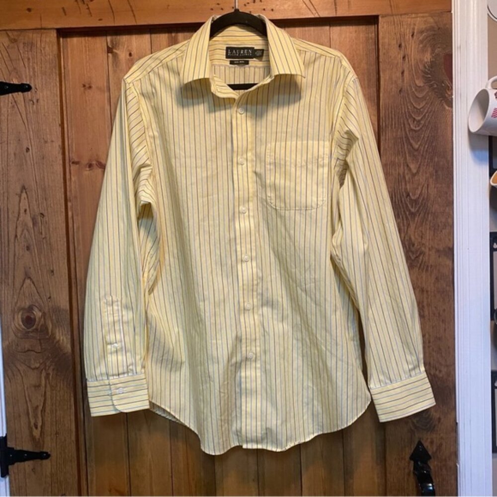 Lauren Ralph Lauren Mens long sleeve dress shirt. EUC Size 16 34/35